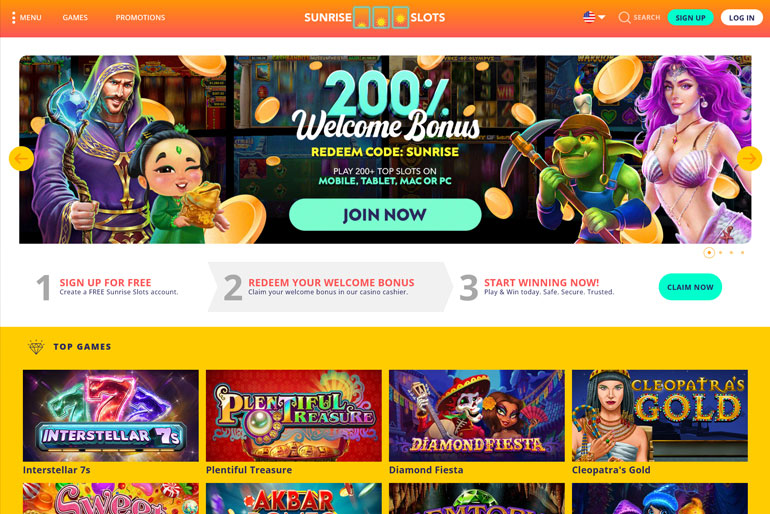 Sunrise Slots: No Deposit Bonus, Login, and Free Spins Guide